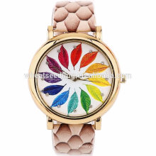 2016 Vente en gros de mode en cuir en cuir Lady Montre, Regarder les femmes